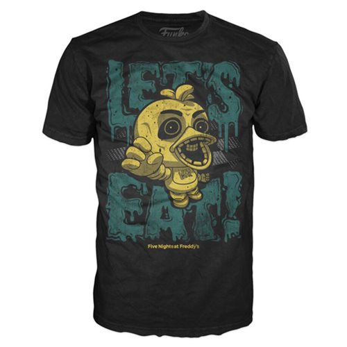 Five Nights at Freddy's Chica Let's Eat Youth Black T-Shirt